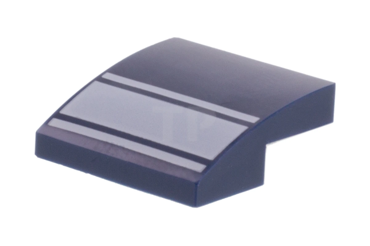 LEGO&reg; 6258695 - 15068pb163 - Slope 2 x 2 x 2/3 Curved with Stripes Pattern