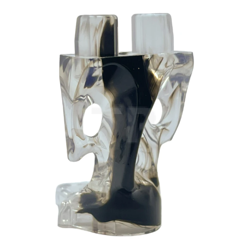 LEGO&reg; 6514463 - 19859pb08 - Unterkörper, Geist mit marmoriertem schwarzem Muster