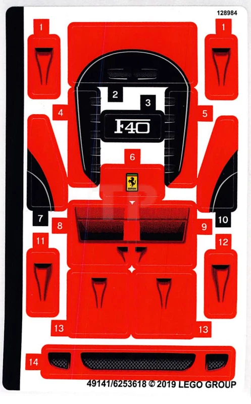 LEGO&reg; 6253618 - Sticker for Set 75890