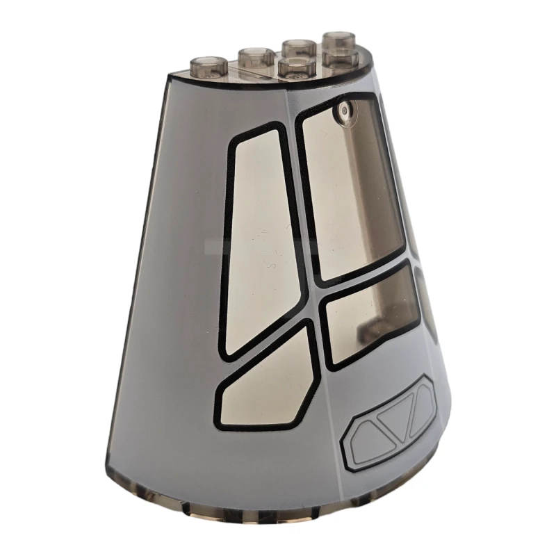 LEGO&reg; 6269132 - 47543pb09 - Cone 8 x 4 x 6 Half with Rocket Cockpit Pattern