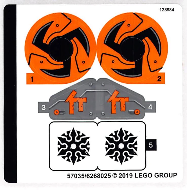 LEGO&reg; 6268025 - Sticker voor set 70672