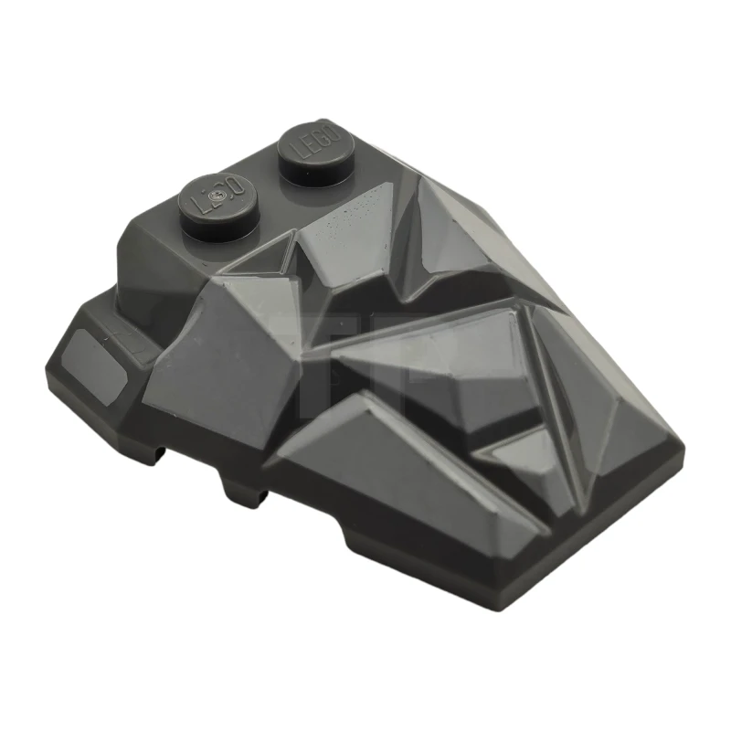 LEGO&reg; 6268373 - 64867pb04 - Wedge 4 x 4 Fractured Polygon Top with Facets Pattern