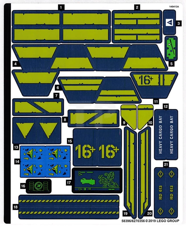 LEGO&reg; 6270356 - Sticker for Set 70839