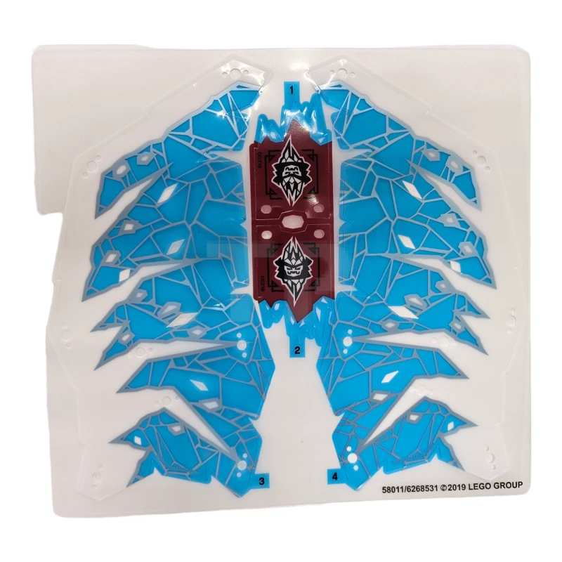 LEGO&reg; 6268531 - 70678pls01 - Drachenschwingen und Eiskaiser-Flaggen (Plastik)