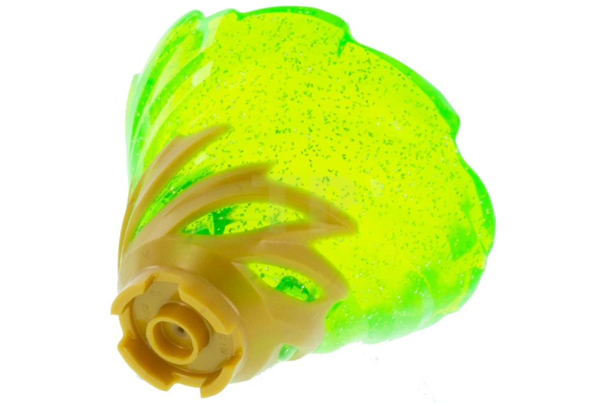 LEGO&reg; 6264117 - 50663pb08 - Tornado Spiral with trans-green Funnel (glitter)