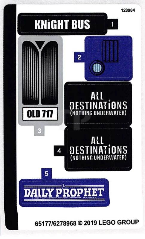 LEGO&reg;  - Autocollant pour l'ensemble 75957