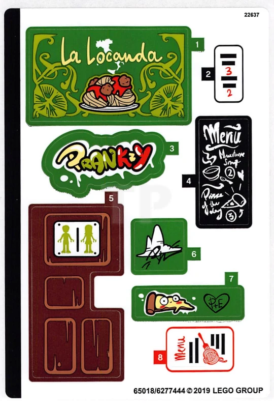 LEGO&reg; 6277444 - Sticker for set 41379