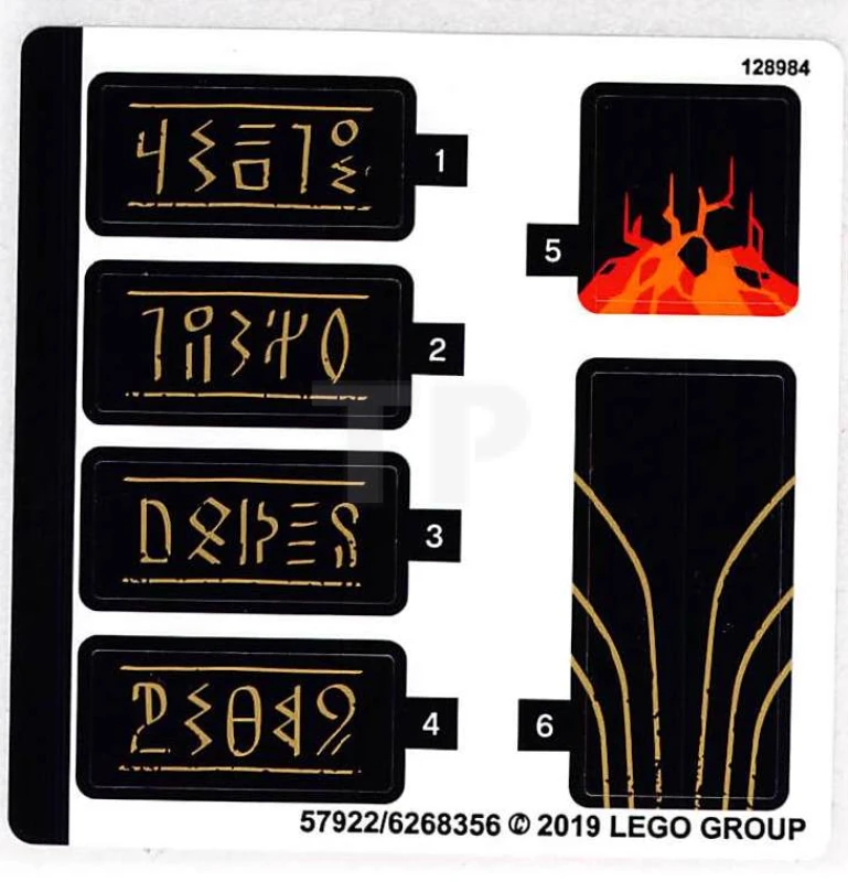 LEGO&reg; 6268356 - Sticker for Set 70674