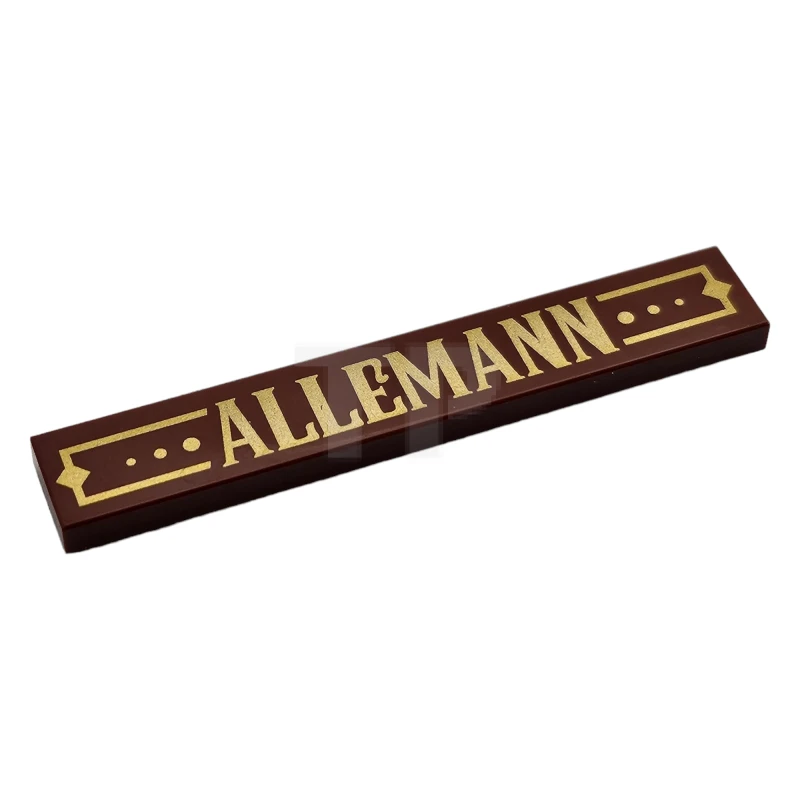 LEGO&reg; 6254441 - 6636pb169 - Tegel 1 x 6 met 'ALLEMANN' patroon