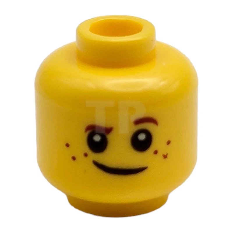 LEGO&reg; 6125384 - 3626cpb1508 - Head Minifig with Freckles and Crooked Smile Pattern