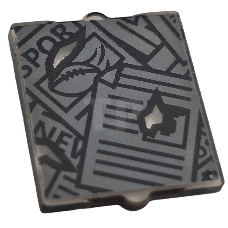 LEGO&reg; 6278255 - 60601pb021 - Glass 2 x 2 with newspapers