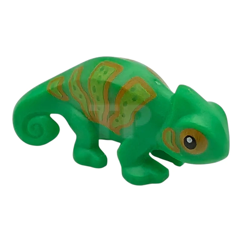 LEGO&reg; 6275289 - 57763pb01 - Chameleon with Lime and Orange Stripes Pattern