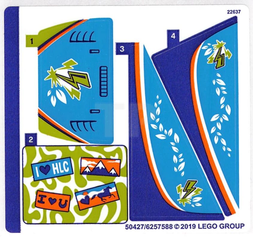 LEGO&reg; 6257588 - Sticker voor set 41371
