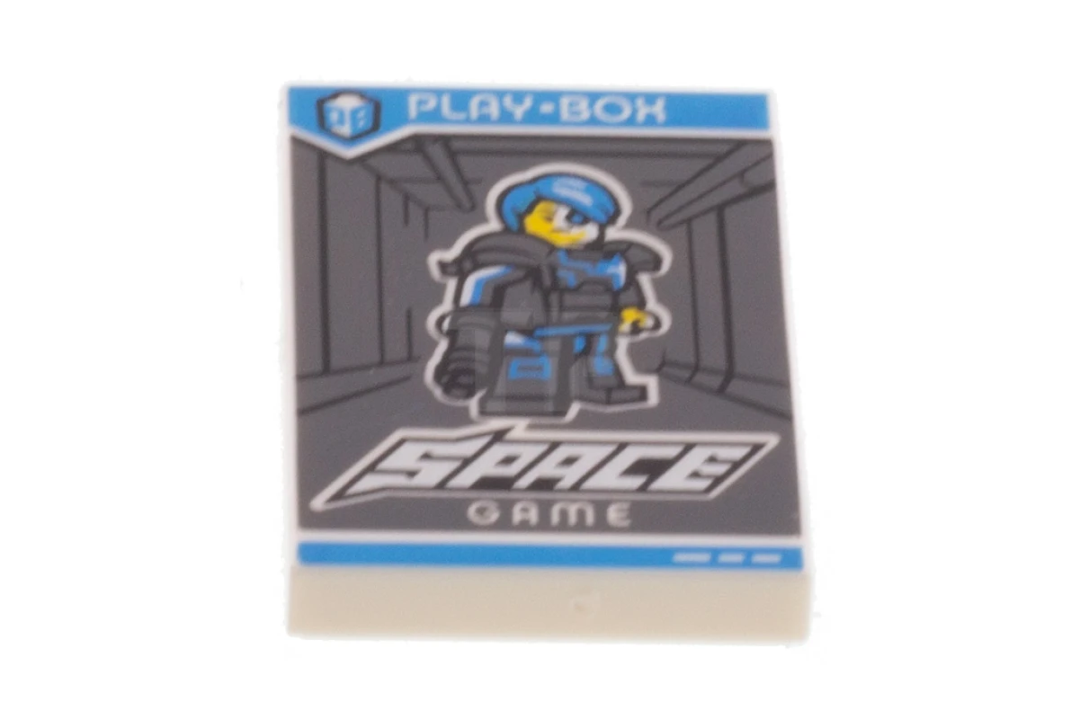 LEGO&reg; 6275129 - 26603pb046 - Tile 2 x 3 with Collectible Minifigures Series 16 Cyborg Pattern