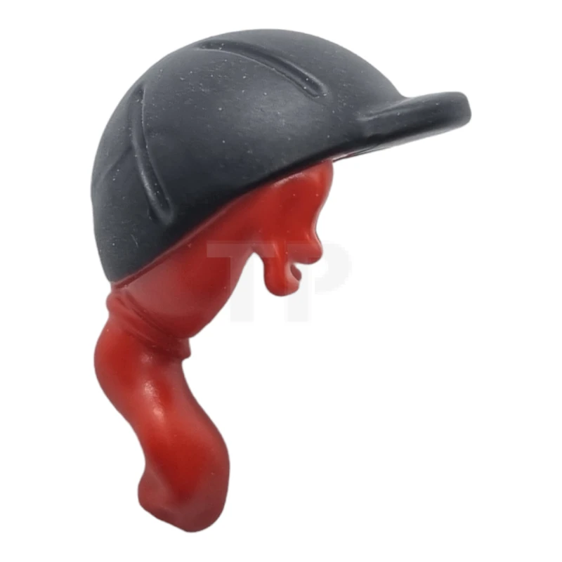 LEGO&reg; 6251222 - 92254pb01 - Minifig, Headgear Hair Friends Long with Ponytail, Side Bangs and Black Horse Riding Helmet