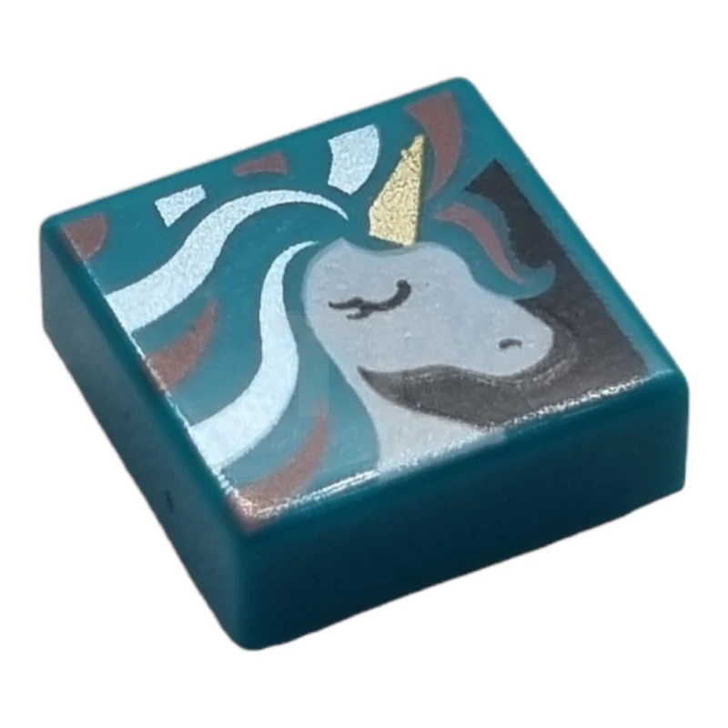 LEGO&reg; 6253790 - 3070pb135 - Tile 1 x 1 with Unicorn Head Pattern