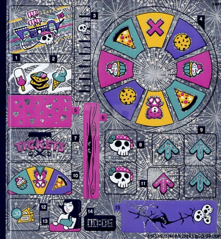 LEGO&reg; 6257608 - Sticker voor set 41375