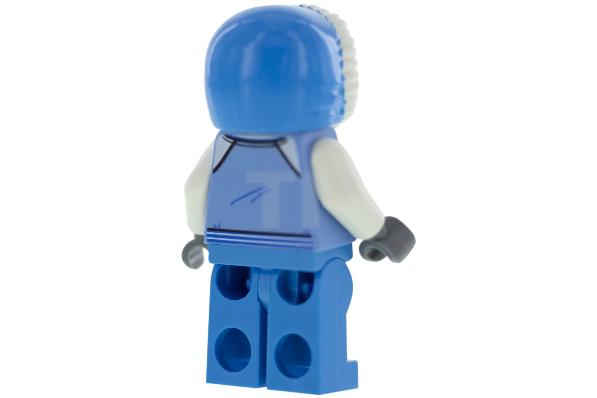 LEGO&reg; hol162 Sweeper - Veste bleu moyen avec poches, capuchon doublé de fourrure