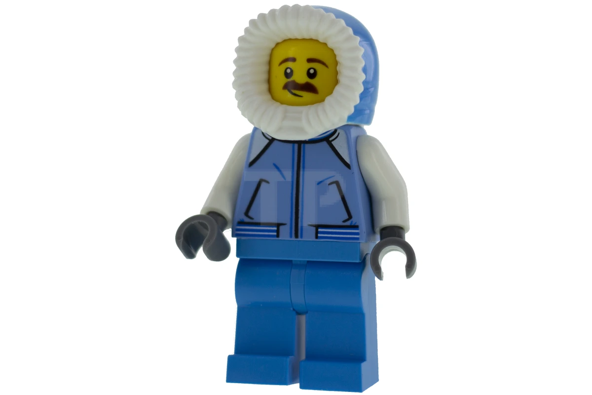 LEGO&reg; hol162 Sweeper - Veste bleu moyen avec poches, capuchon doublé de fourrure