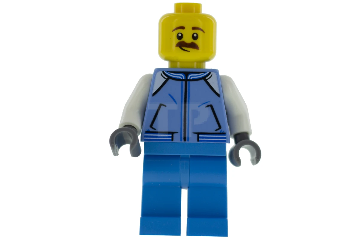 LEGO&reg; hol162 Sweeper - Veste bleu moyen avec poches, capuchon doublé de fourrure