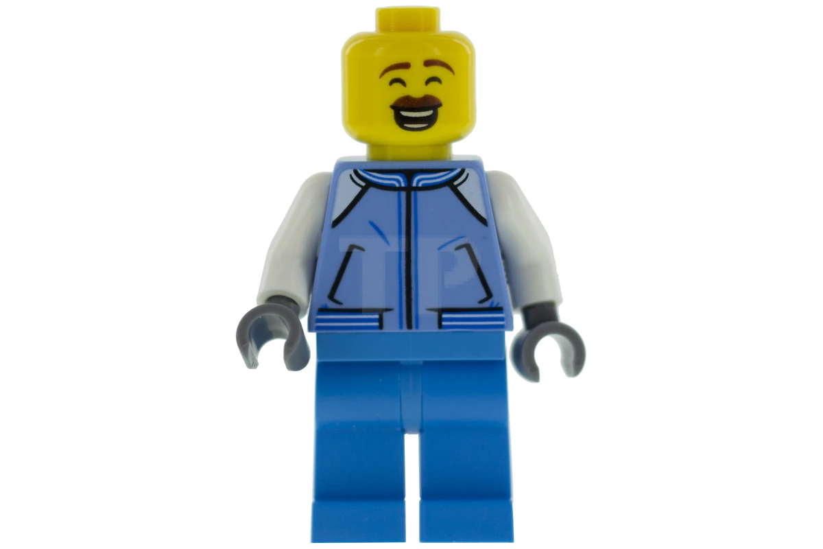 LEGO&reg; hol162 Sweeper - Veste bleu moyen avec poches, capuchon doublé de fourrure