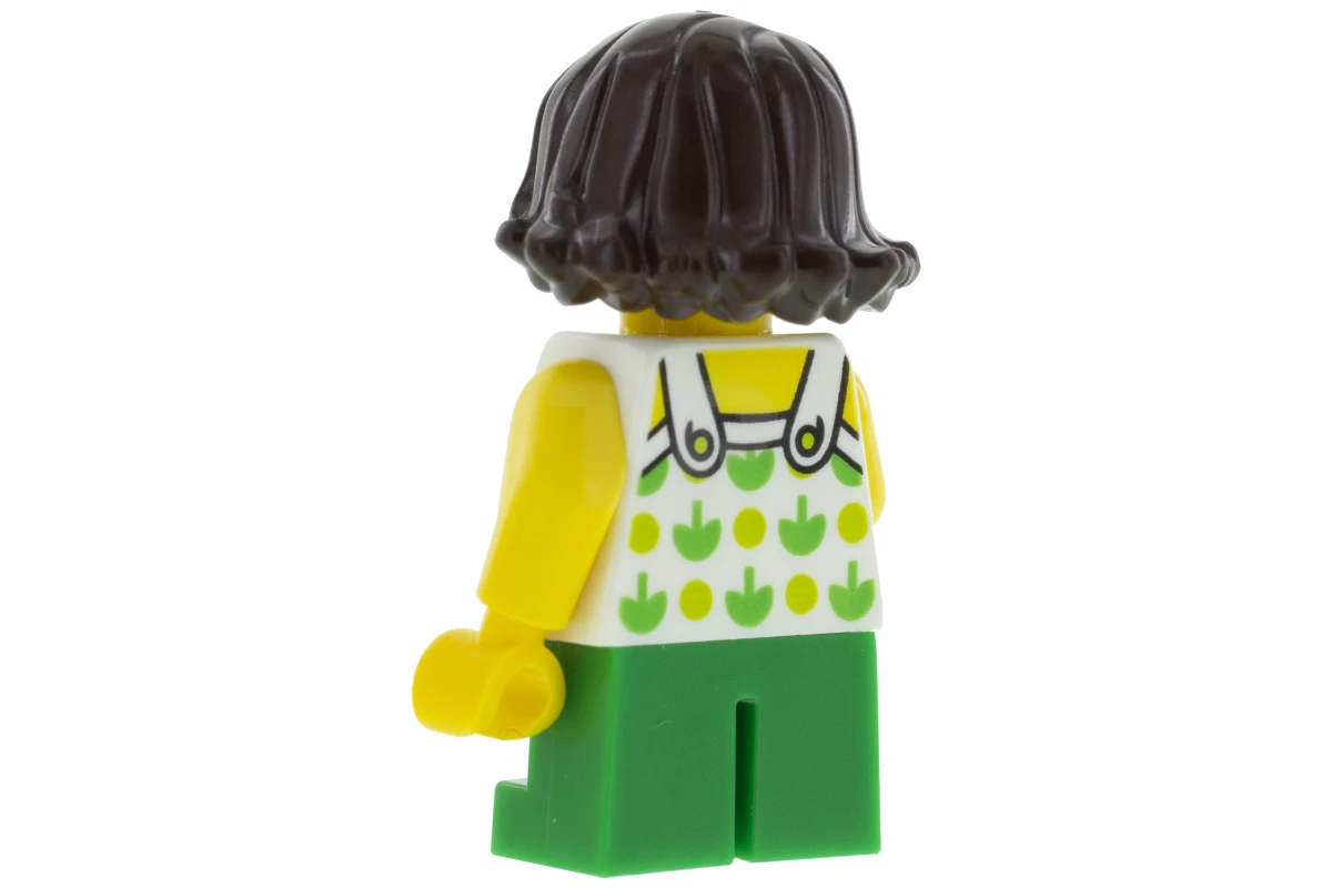 LEGO&reg; twn370 Bambina con reggiseno con mele verdi e macchie di lime, gambe corte verdi