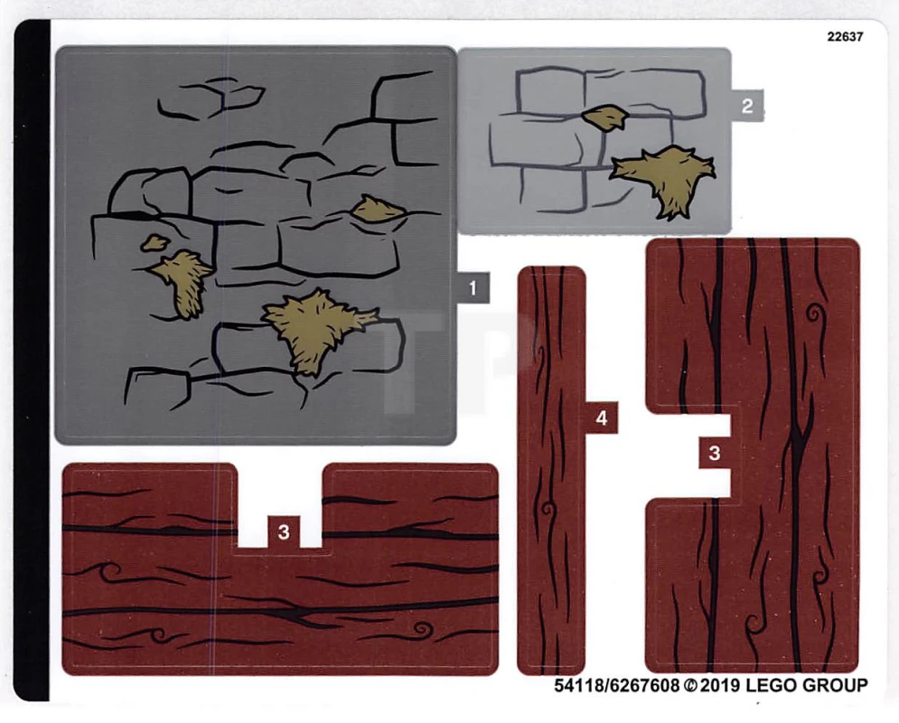 LEGO&reg; 6267608 - Autocollant pour l'ensemble 75947