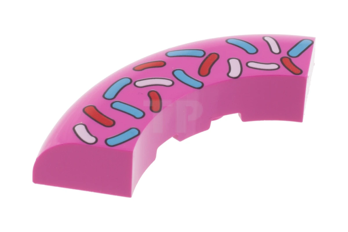 LEGO&reg; 6271755 - 24599pb02 - Slope Spherical 5 x 5 Round Corner with Topping Pattern