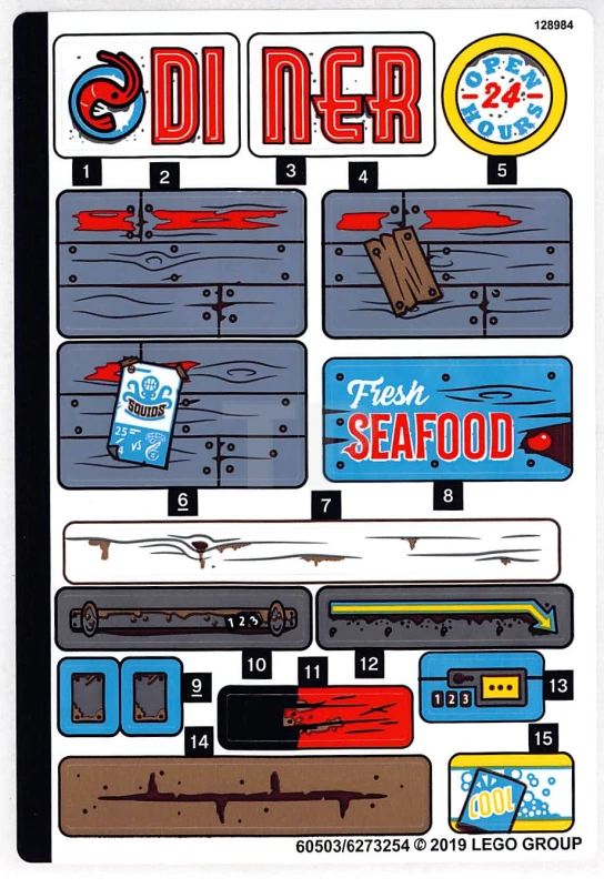 LEGO&reg; 6273254 - Autocollant pour l'ensemble 70422