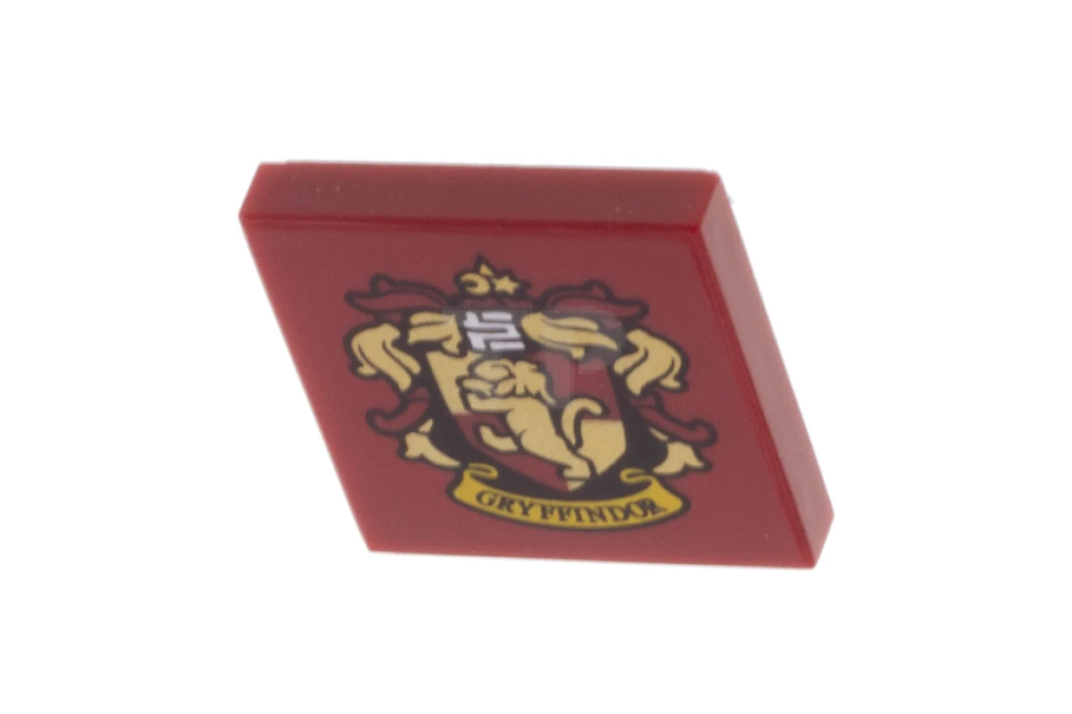 LEGO&reg; 6267446 - 3068pb1261 - Baldosa 2 x 2 con ranura con el dibujo del escudo de la casa 