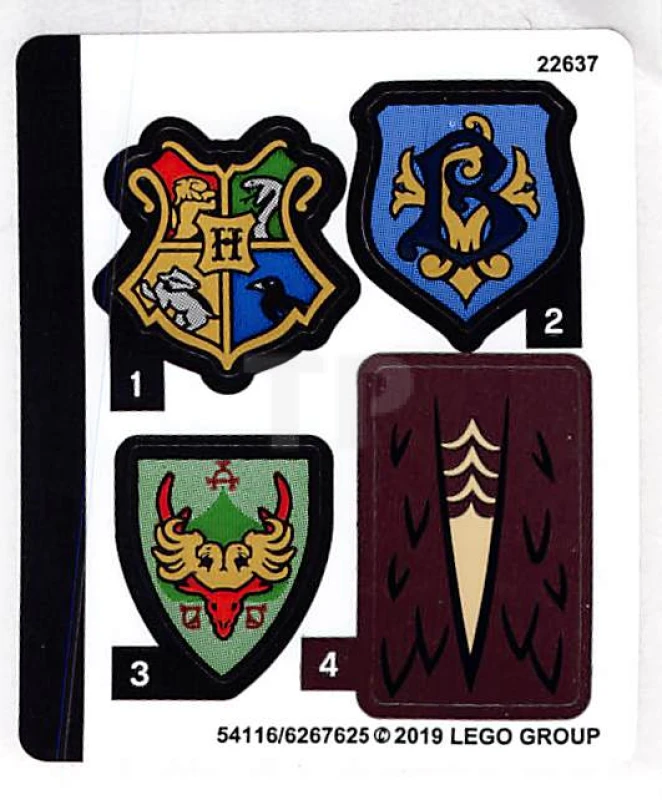 LEGO&reg; 6267625 - Adesivo per il set 75946