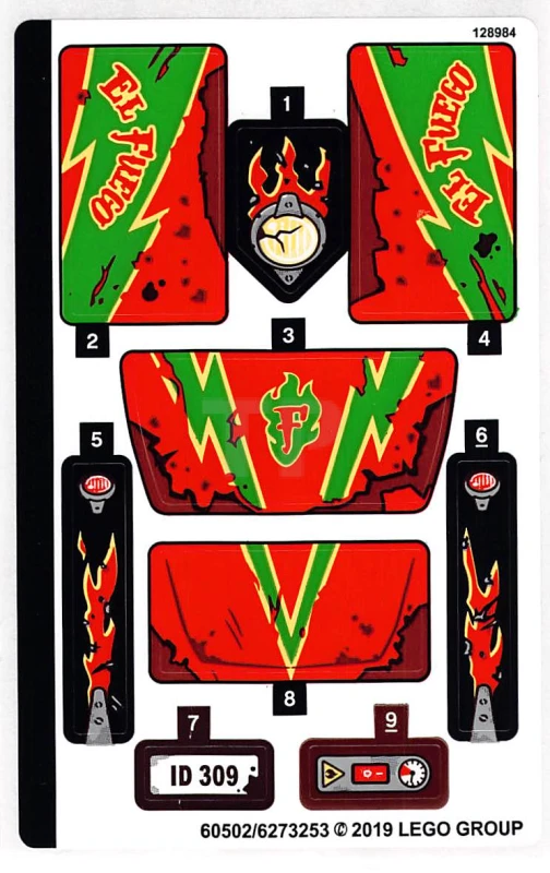 LEGO&reg; 6273253 - Autocollant pour l'ensemble 70421