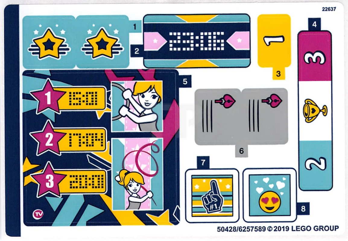 LEGO&reg; 6257589 - Sticker for Set 41372