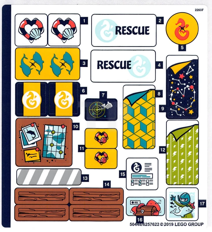 LEGO&reg; 6257622 - Sticker for Set 41381