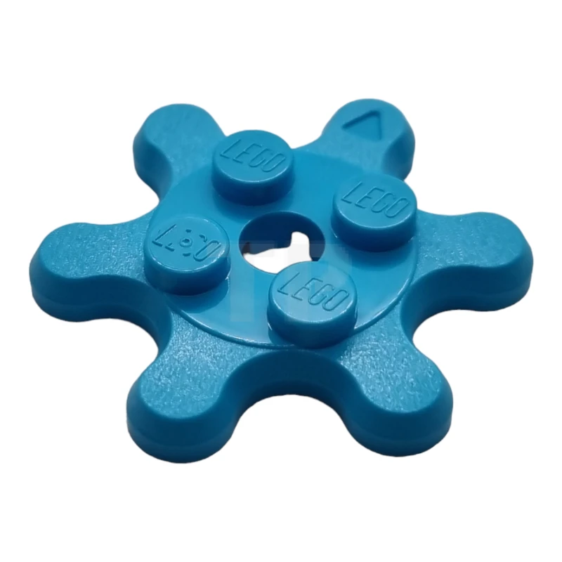 LEGO&reg; 6271207 - 35442 - Plate, Modified 2 x 2 with 6 Gear Teeth / Flower Petals