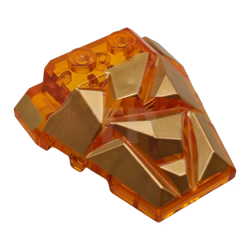 LEGO&reg; 6267533 - 64867pb03 - Wedge 4 x 4 Fractured Polygon Top with Facets Pattern