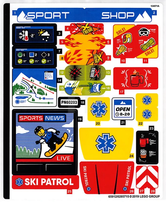LEGO&reg; 6285715 - Sticker for Set 60203
