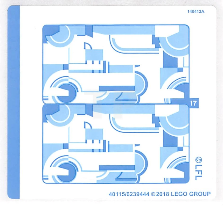 LEGO&reg; 6239444 - Autocollant pour l'ensemble 75222 - Feuille 1