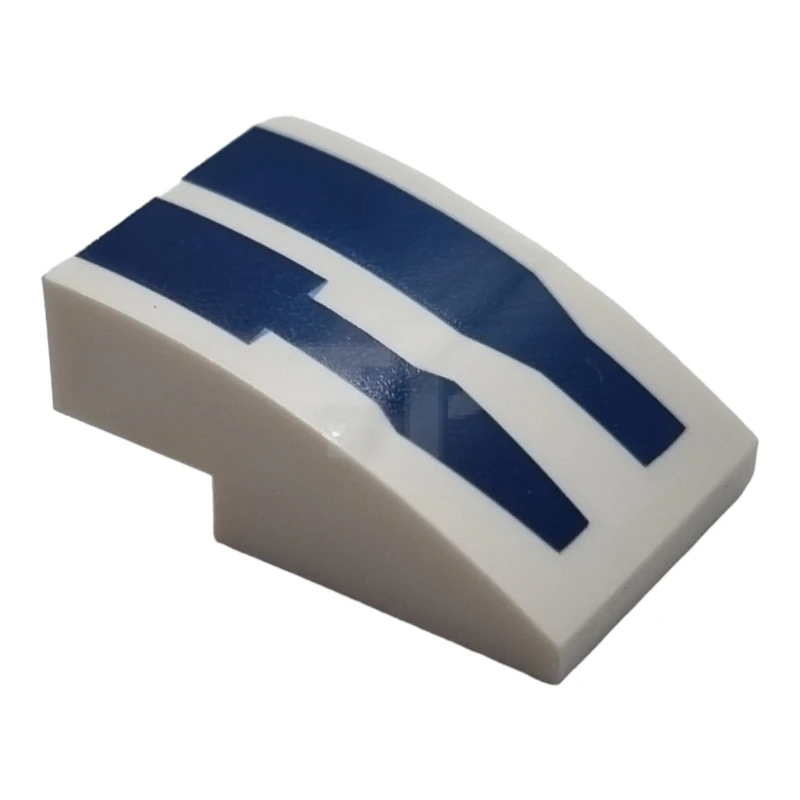 LEGO&reg; 6271864 - 24309pb014 - Slope 3 x 2 Curved with R2-D2 Stripes Pattern