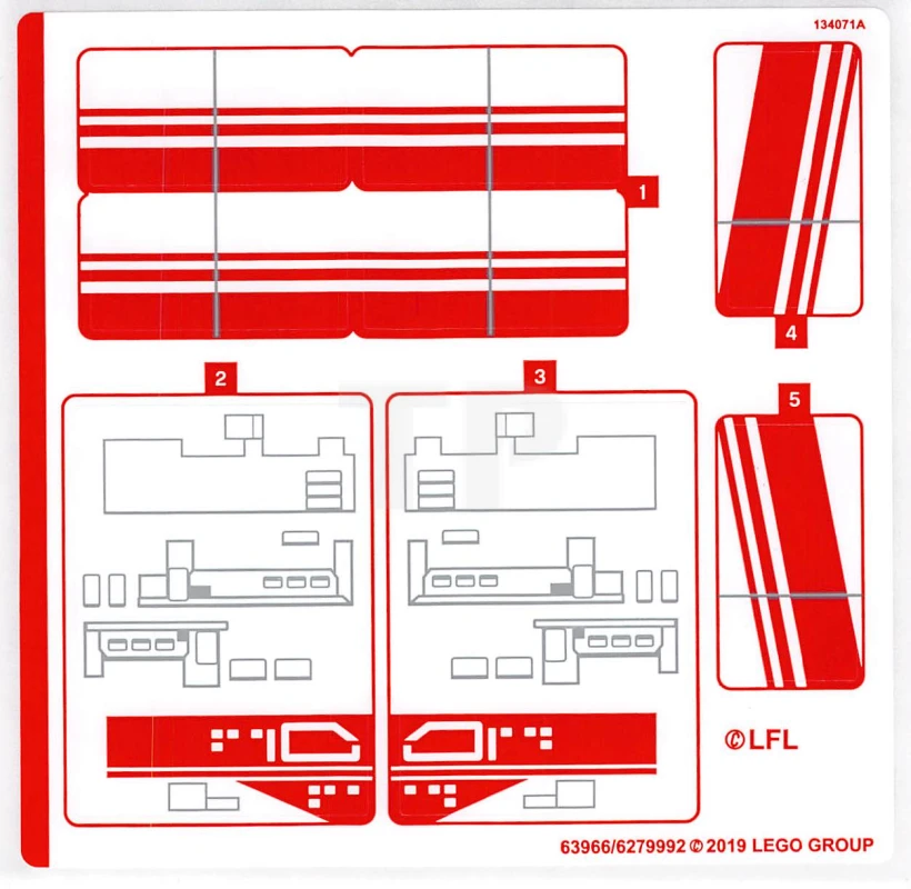 LEGO&reg; 6279992 - Sticker for Set 75249