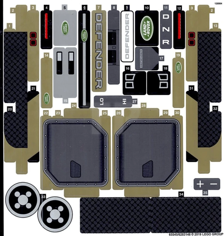 LEGO&reg; 6283148 - Autocollant pour l'ensemble 42110