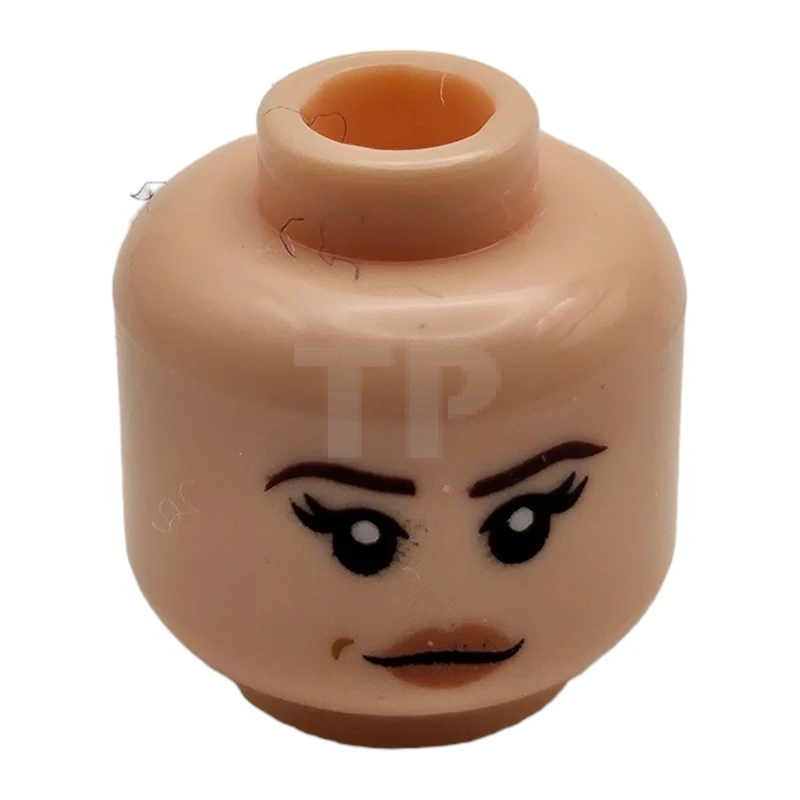 LEGO&reg; 6163442 - 3626cpb1657 - Head Minifig with Beauty Mark / Angry Pattern (Dual Sided)