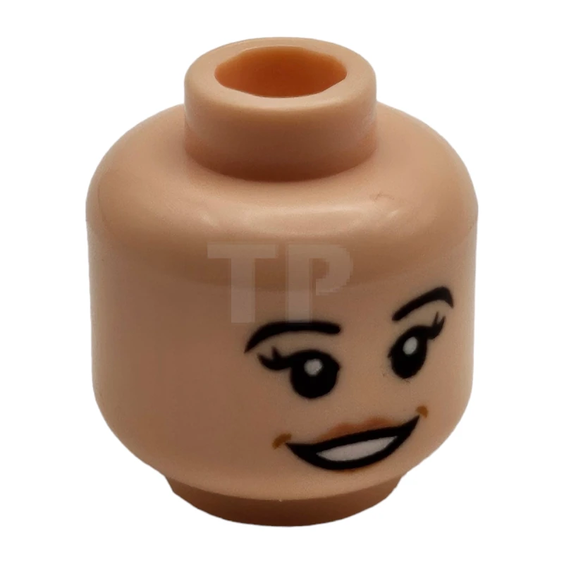 LEGO&reg; 6162427 - 3626cpb1689 - Head Minifig with Long Eyelashes / Eyebrow Raised Pattern (Dual Sided)