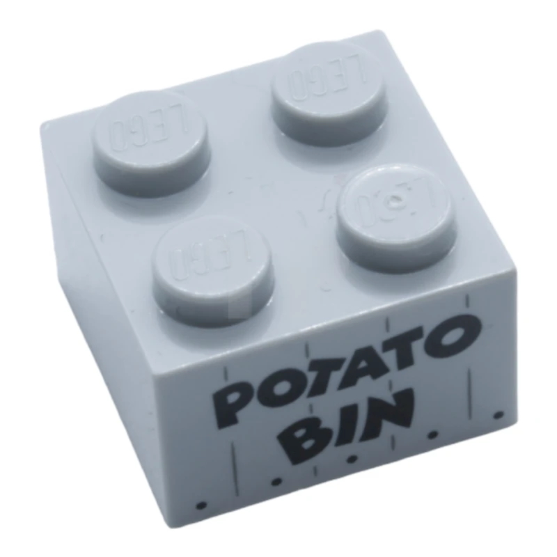 LEGO&reg; 6273669 - 3003pb107 - Brique 2 x 2 avec motif 'POTATO BIN' (bac à pommes de terre)