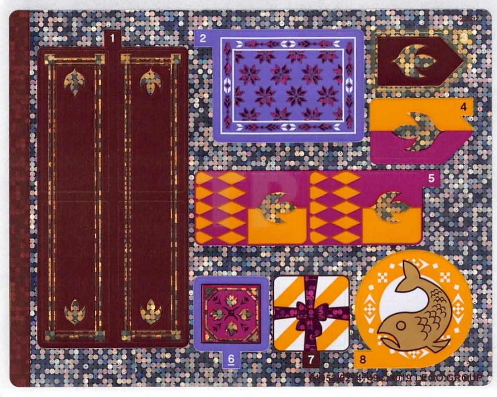 LEGO&reg; 6274749 - Adesivo per il set 41167 - Foglio 2