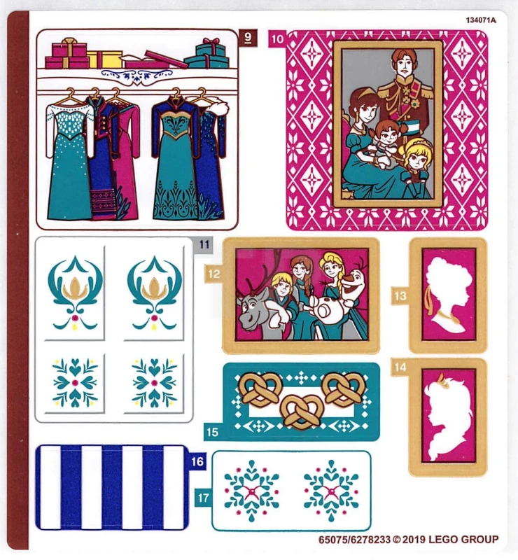 LEGO&reg; 6278233 - Aufkleber für Set 41167 - Blatt 1