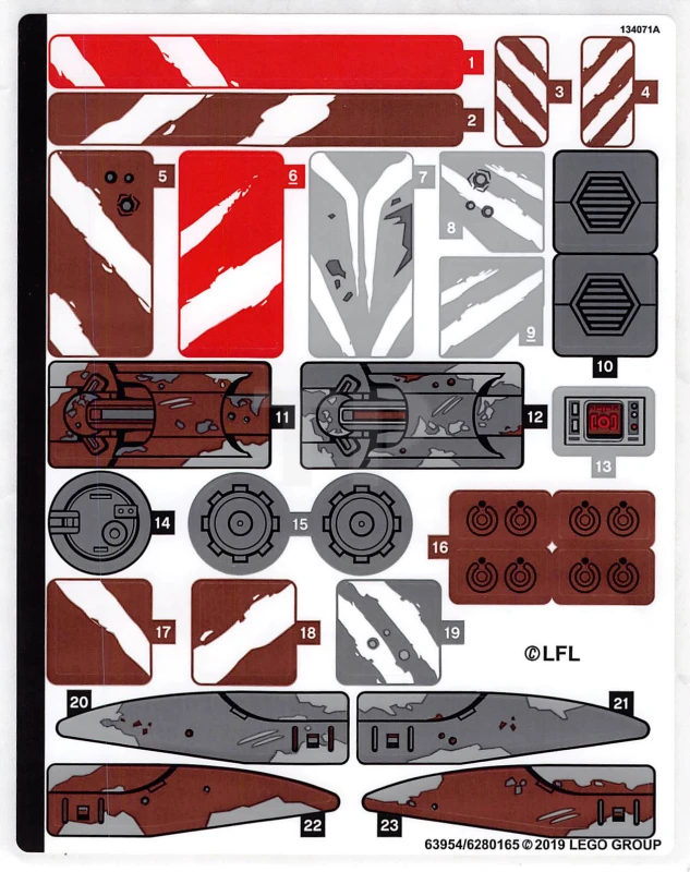 LEGO&reg;  - Sticker for Set 75254