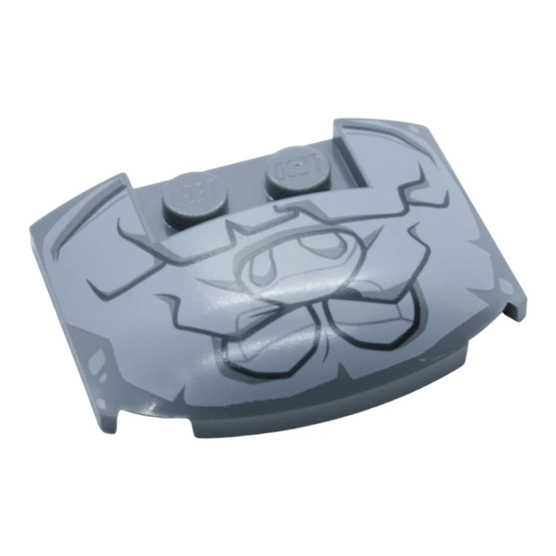 LEGO&reg; 6283693 - 93604pb05 - Plate with Curvature 3 x 4 x 2/3 with Rock Creature Face Pattern