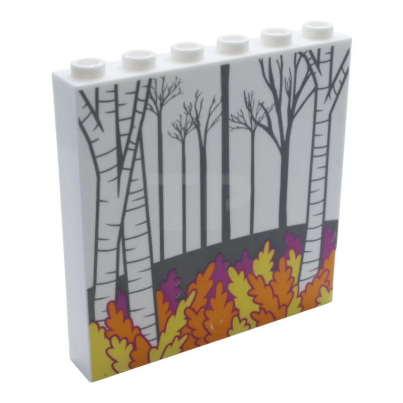 LEGO&reg; 6274720 - 59349pb168 - Panel 1 x 6 x 5 with Trees Pattern