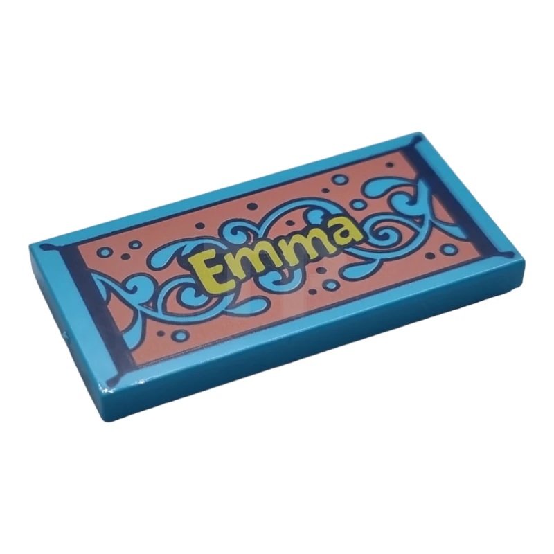 LEGO&reg; 6267595 - 87079pb0587 - Carreau 2 x 4 avec motif de serviette de plage 